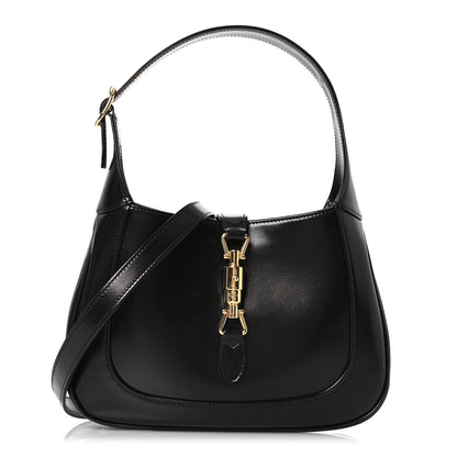 Gucci Boarded Dyana Lux Calfskin Small Jackie 1961 Hobo Black 1 of 11