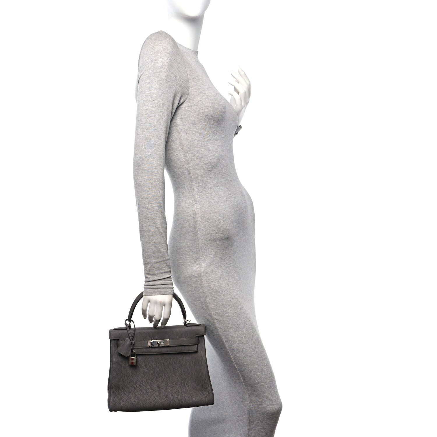 Hermes Togo Kelly Retourne 28 Etain 2 of 11
