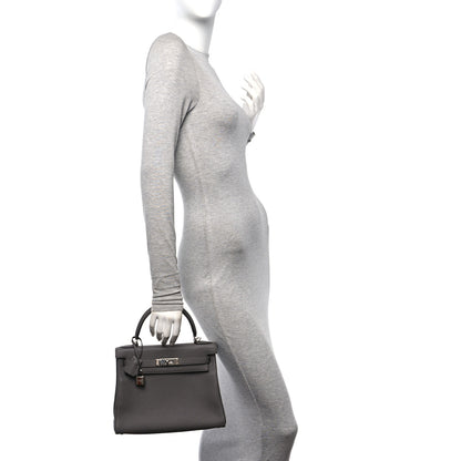 Hermes Togo Kelly Retourne 28 Etain 2 of 11