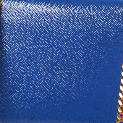 Saint Laurent Grain De Poudre Small Classic Monogram Kate Satchel Royal Blue 12 of 12