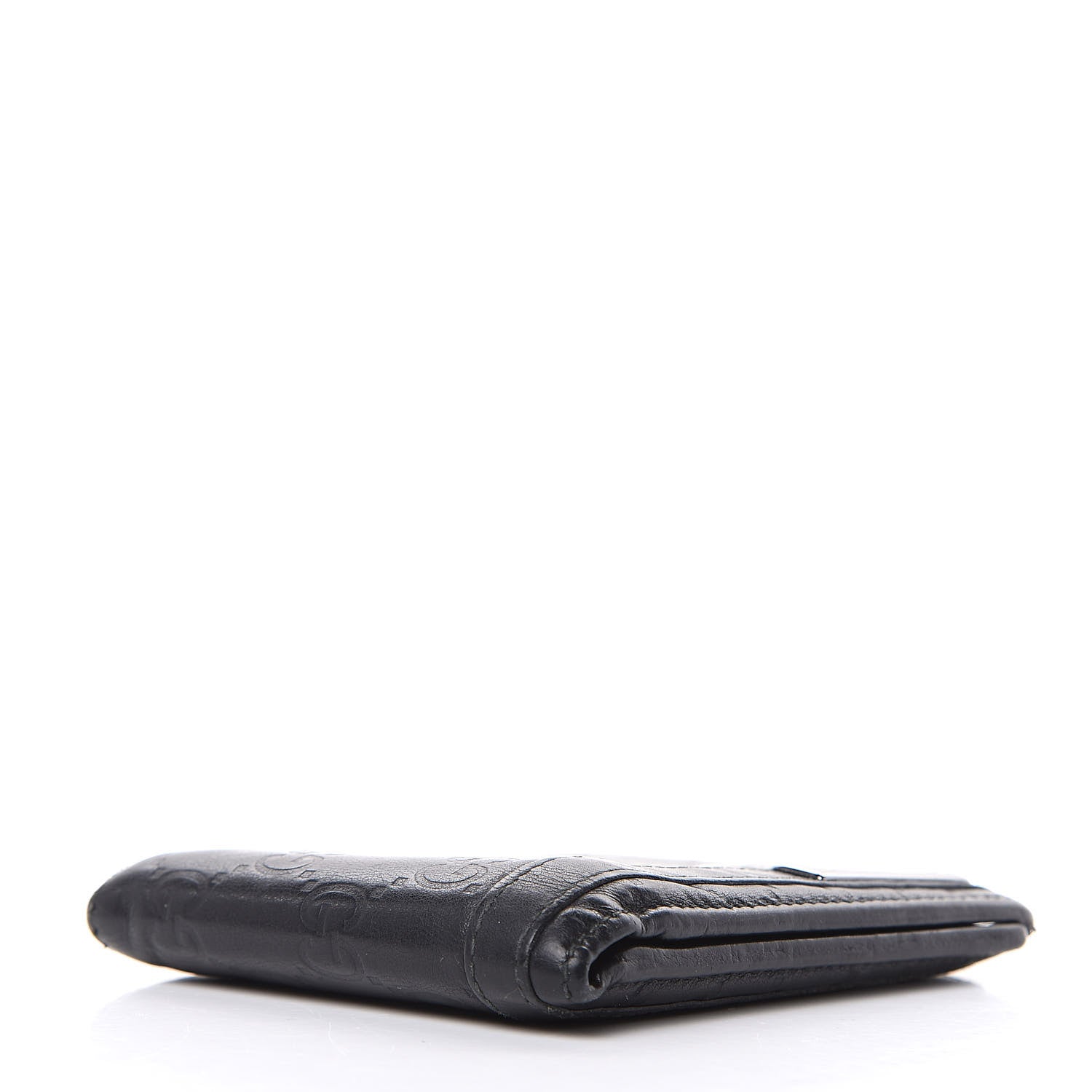 Gucci Guccissima Signature Bi-Fold Wallet Black 4 of 11