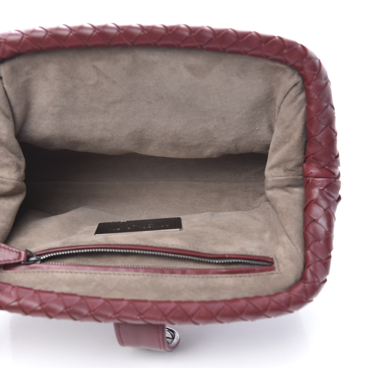 Bottega Veneta Nappa Intrecciato The Lauren 1980 Clutch Gigolo Red 5 of 8