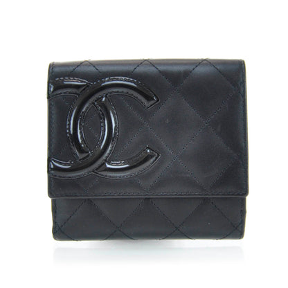 Chanel Cambon Quilted Compact Wallet Black 1 of 8