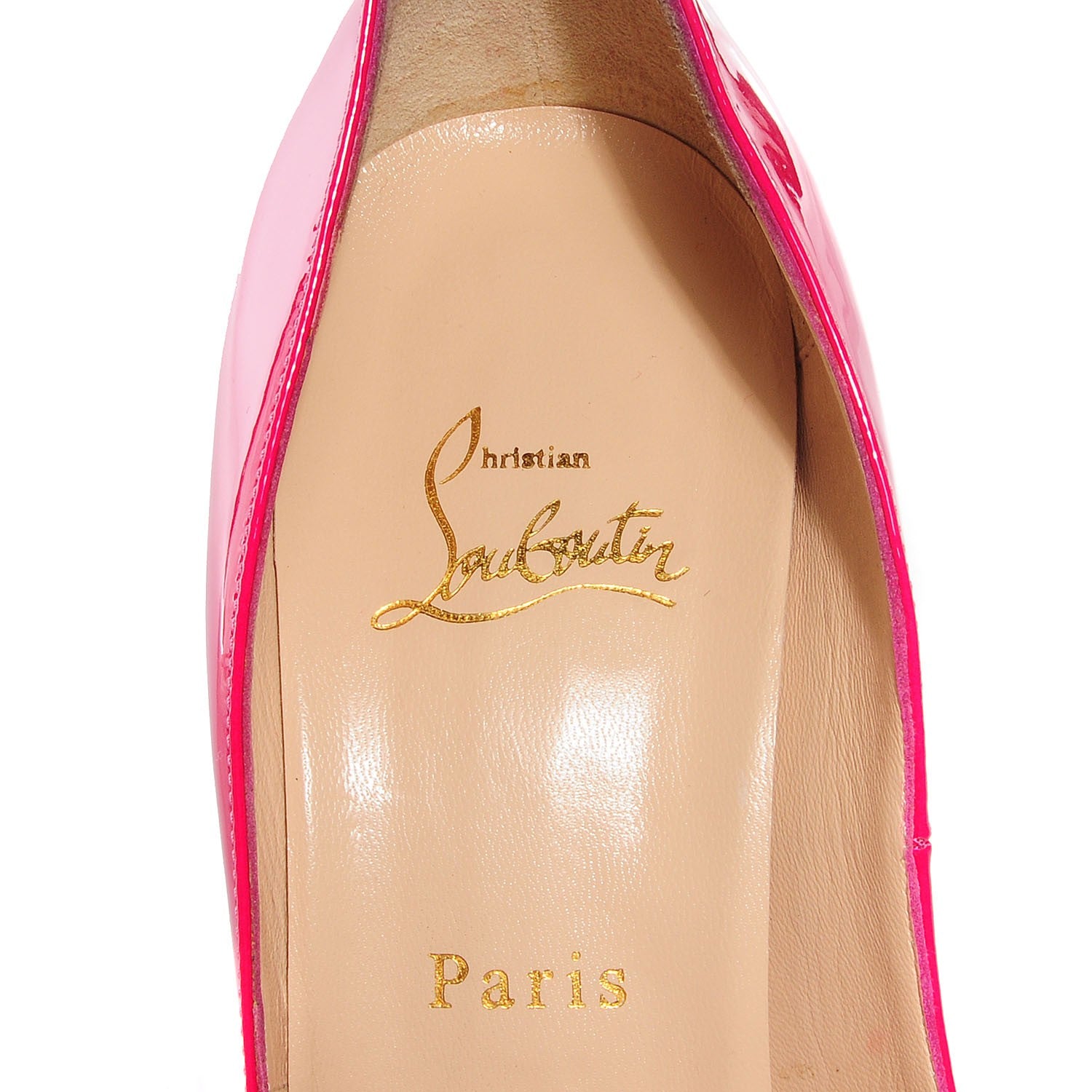 Christian Louboutin Patent Lady Peep 150 Pumps 40 Grenadine 7 of 7