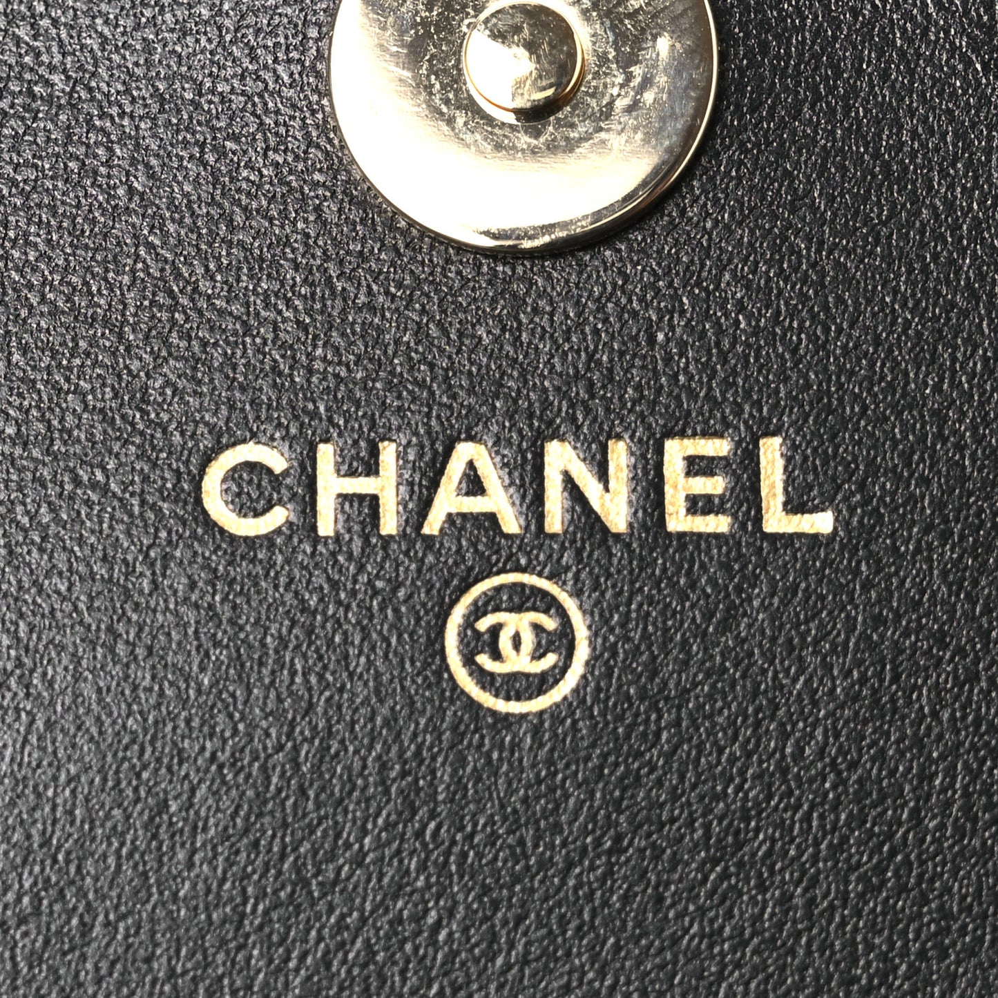 Calfskin Quilted Mini Maxi Pearls Wallet On Chain WOC Black