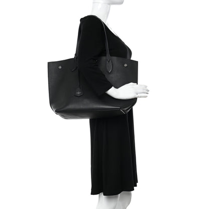 Louis Vuitton Calfskin Lockme Go Tote Black 2 of 9