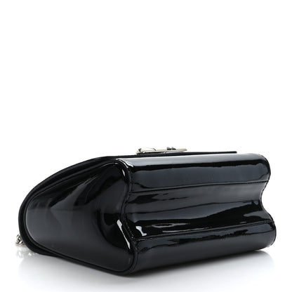 Louis Vuitton Patent Monogram Twist Shoulder Bag PM Black 5 of 9