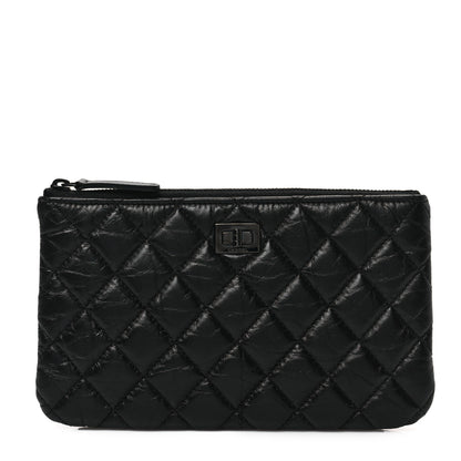 Chanel Aged Calfskin Quilted Medium Reissue Cosmetic Case So Black 1 of 7