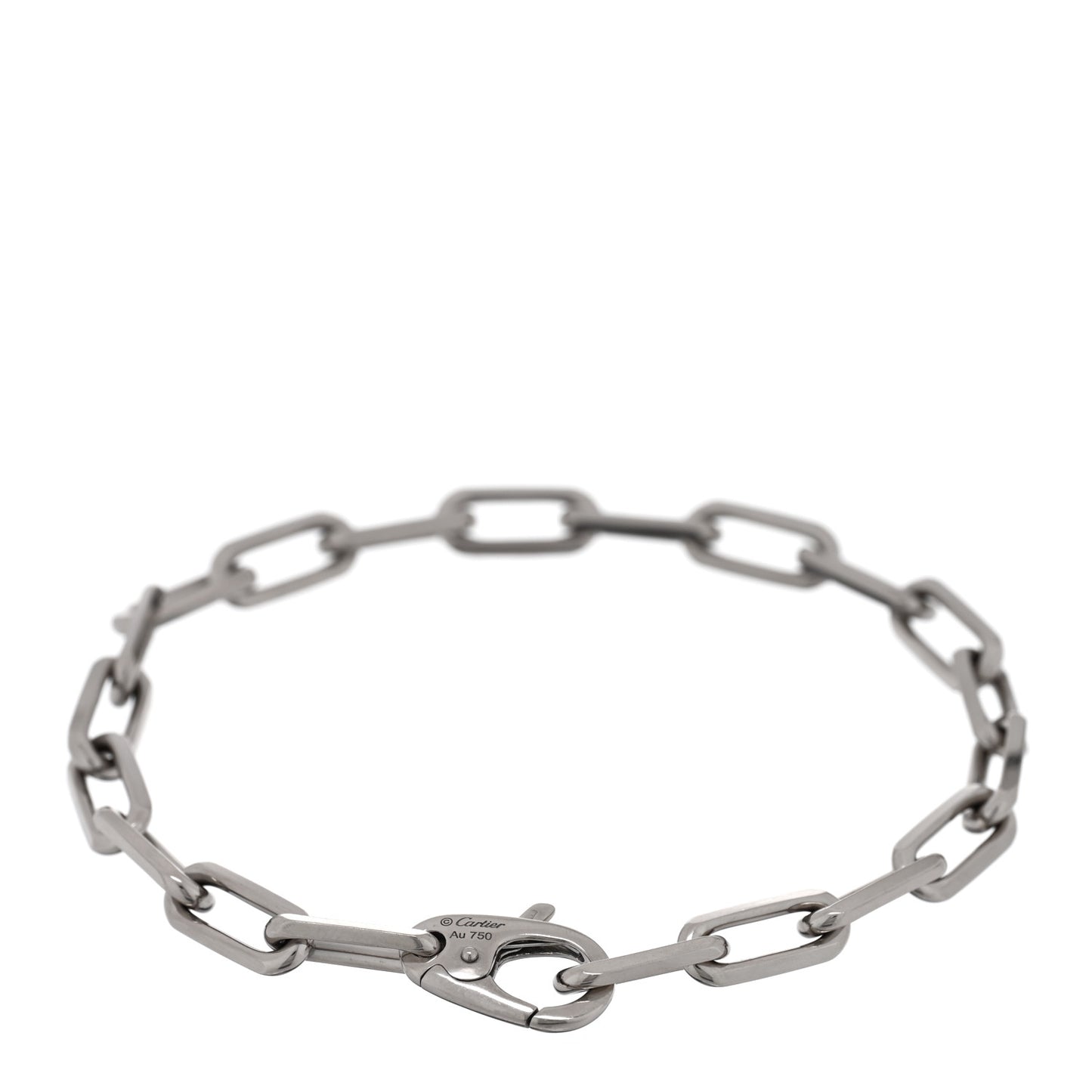 18K White Gold Santos de Cartier Bracelet