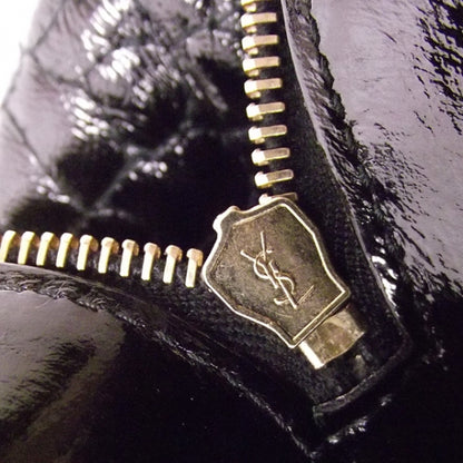 Saint Laurent Patent Crocodile Embossed Tribute Tote Black 10 of 10