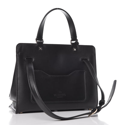 Valentino Garavani Calfskin Studded Medium Joylock Satchel Black 4 of 17