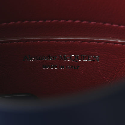 Alexander McQueen Calfskin Mini Curve Bucket Bag Navy 6 of 10