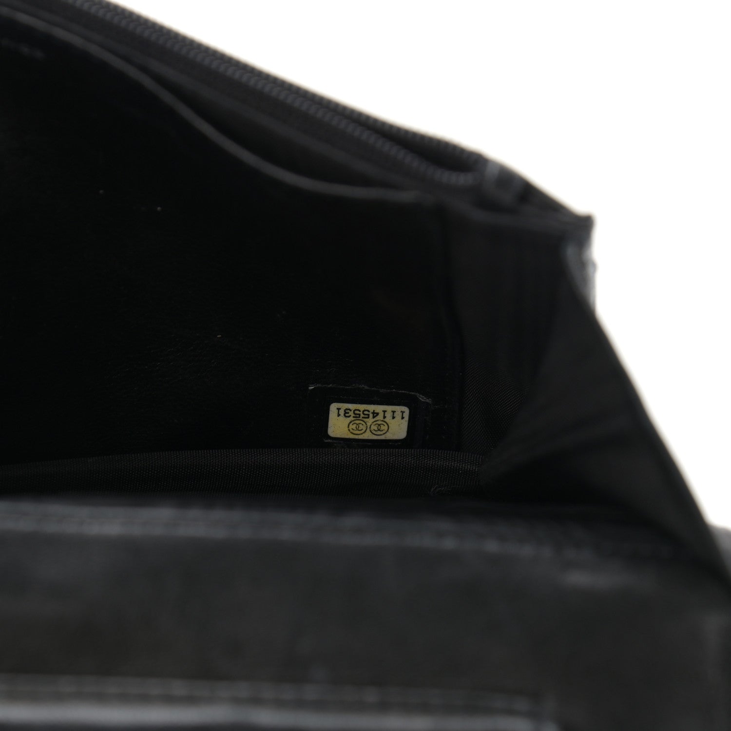 Chanel Caviar Timeless CC Wallet On Chain WOC Black 8 of 12