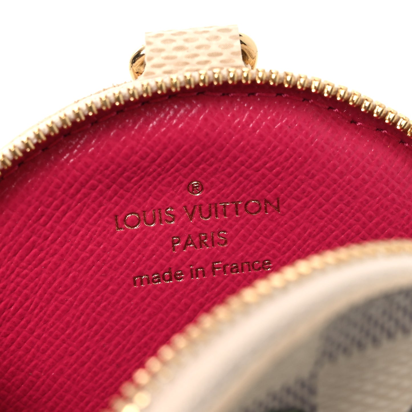 Damier Azur 2021 Christmas Animation Hollywood Bag Charm Fuchsia