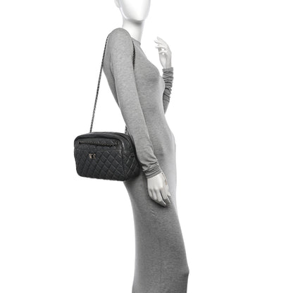 Chanel Aged Calfskin Quilted Medium Reissue Camera Case Grey 2 of 12