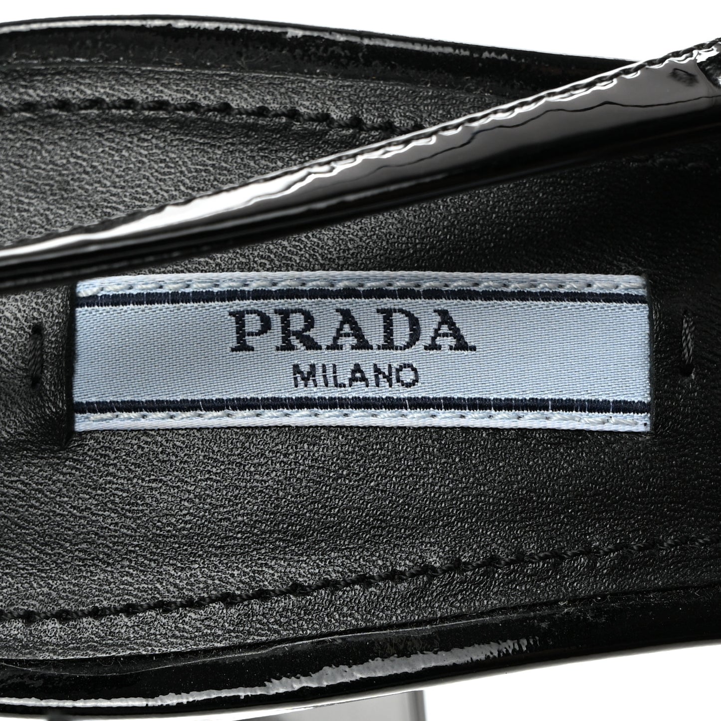 Patent Triangle Logo Slingback Pumps 37 Cipria