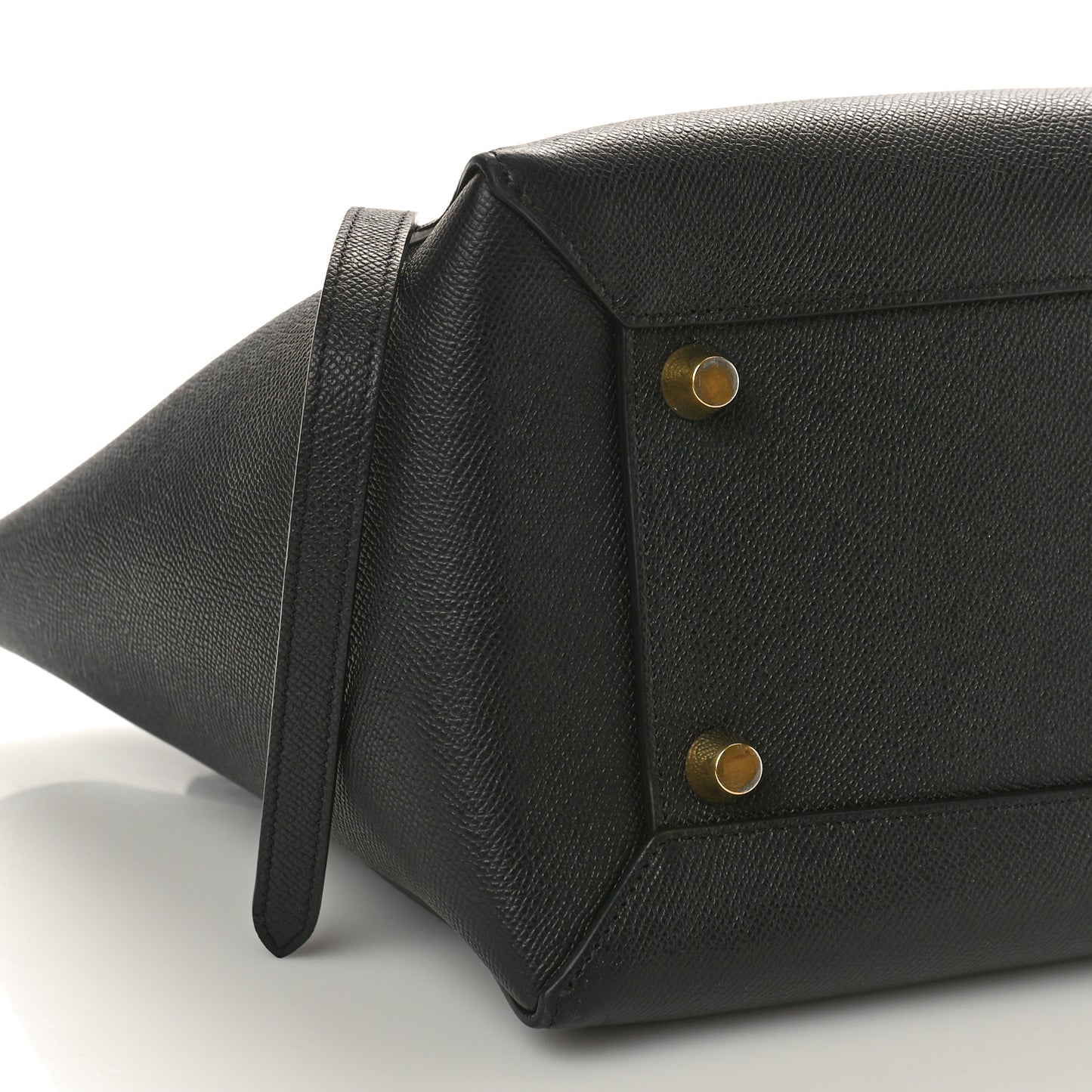 Grained Calfskin Mini Belt Bag Black