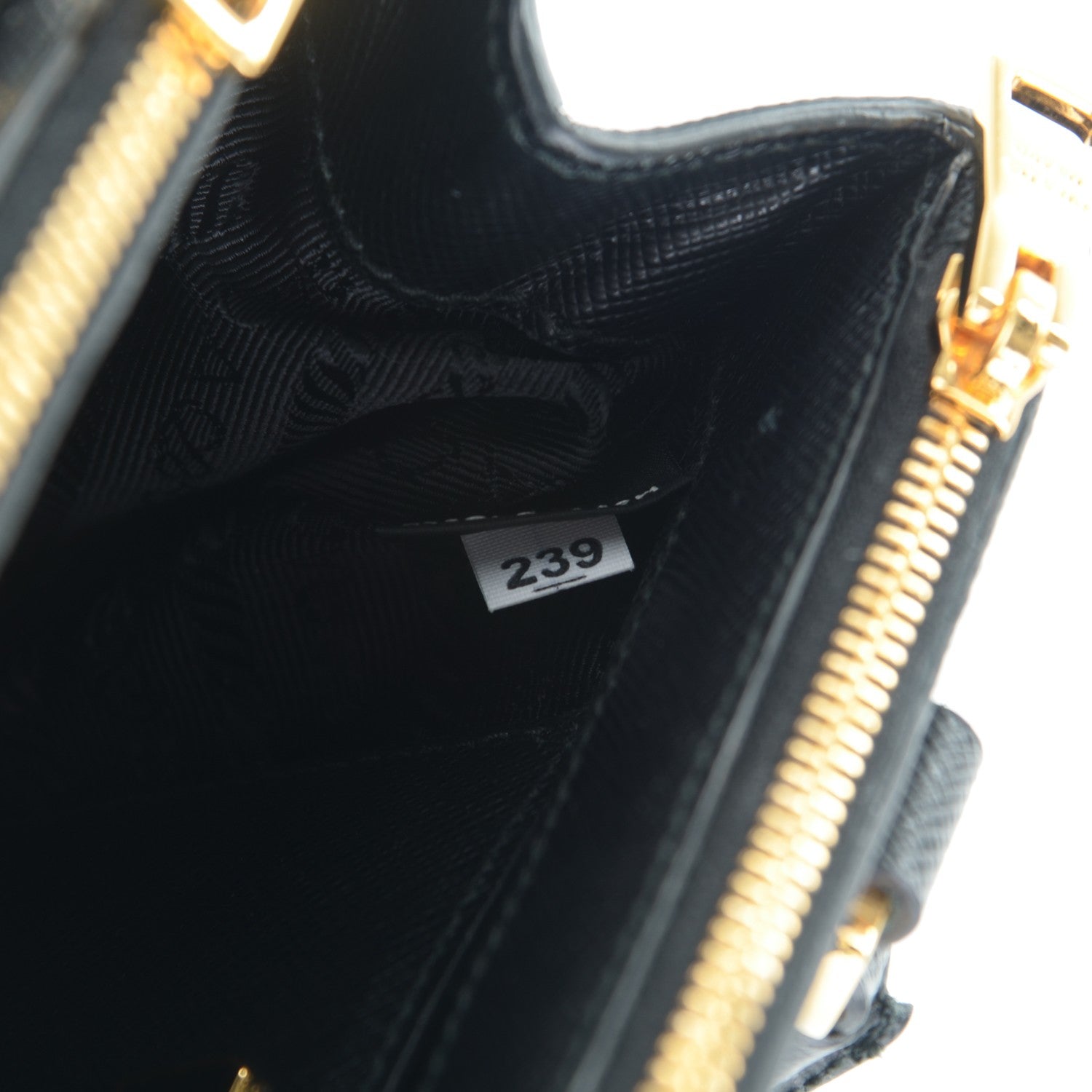 Prada Saffiano Lux Micro Galleria Double Zip Tote Black 8 of 8