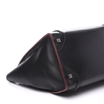 Celine Smooth Calfskin Mini Luggage Black Pink 5 of 9