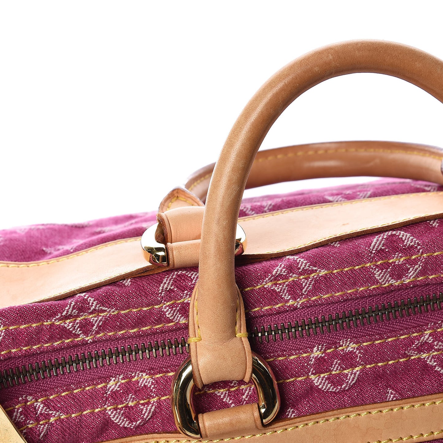 Monogram Denim Neo Speedy Fuchsia