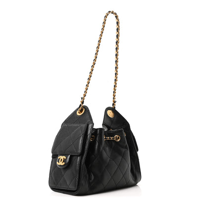 Chanel Caviar Quilted Mini Chanel 25 Handbag Black 3 of 11