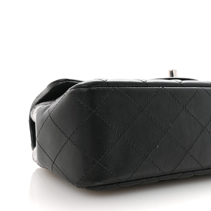 Chanel Lambskin Quilted Mini Rectangular Flap Black 9 of 10