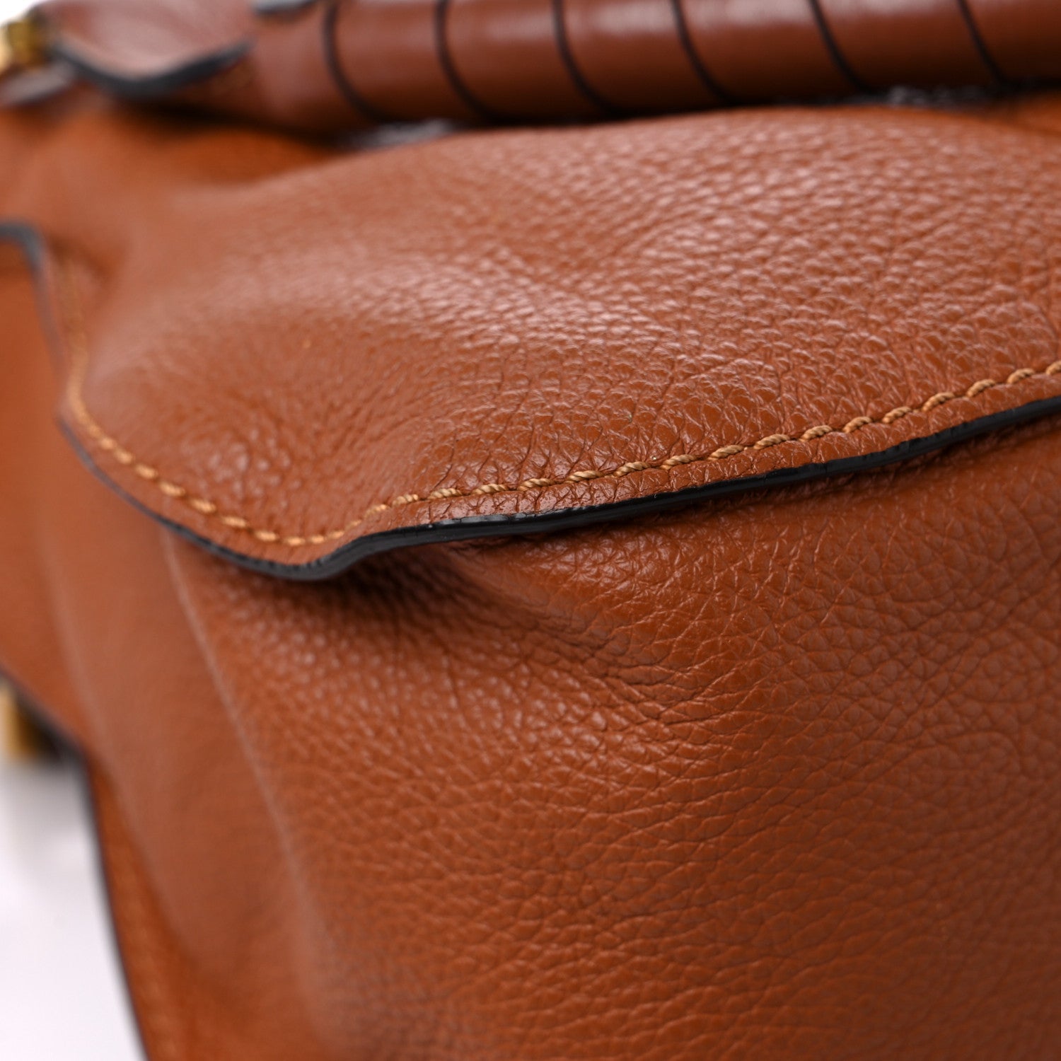 Chloe Calfskin Medium Marcie Satchel Tan 10 of 17