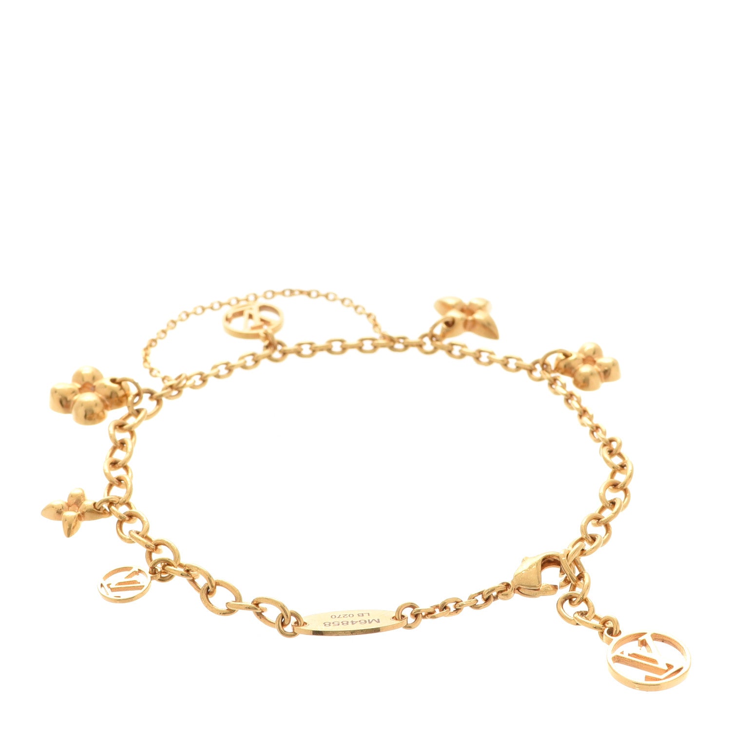 Louis Vuitton Metal Monogram Blooming Supple Bracelet 3 of 6