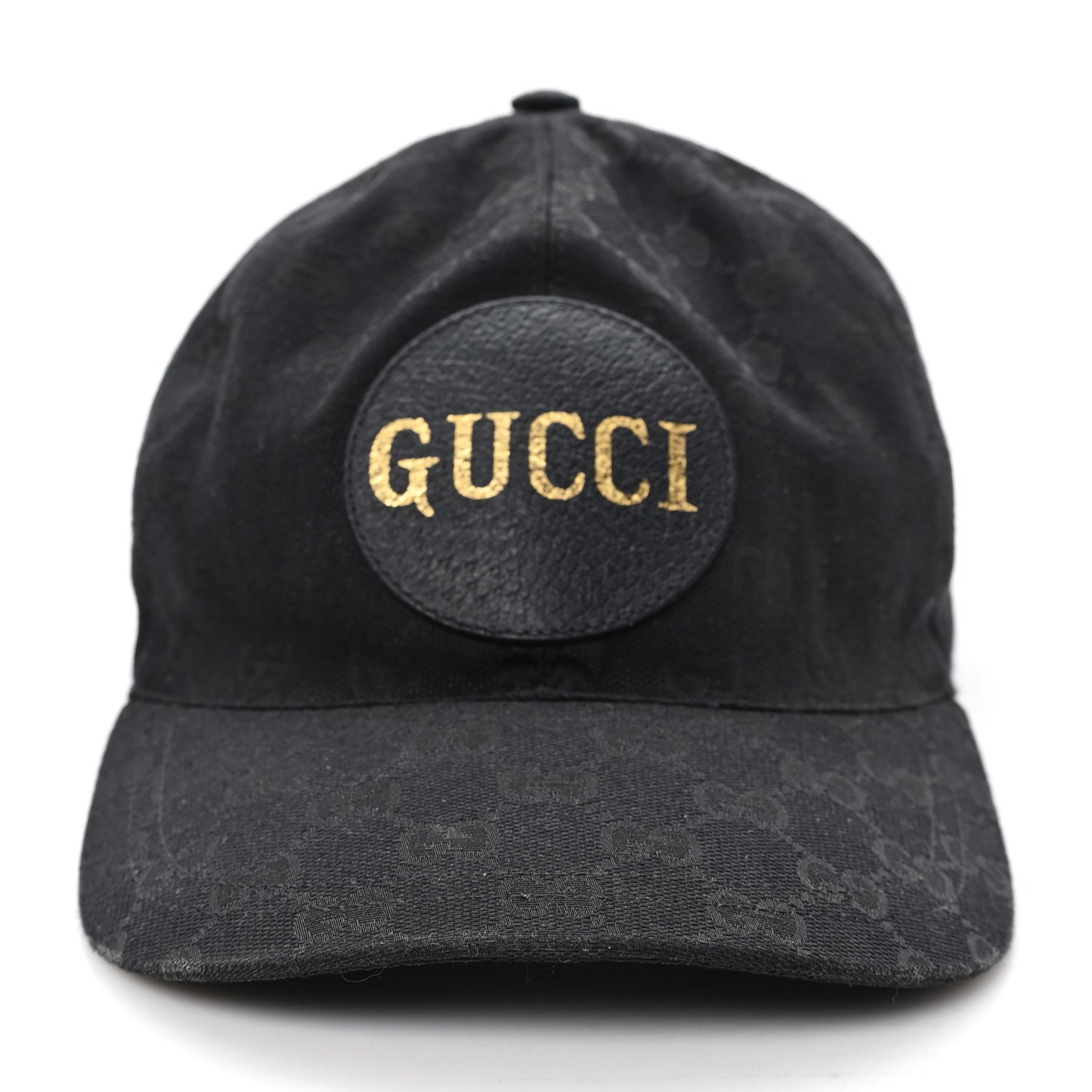 Monogram Textured Dollar Calfskin Zeno Baseball Hat XL Black