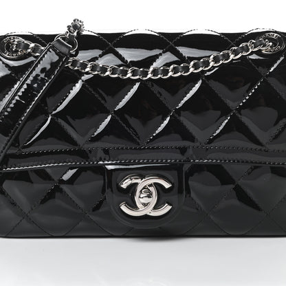 Chanel Patent Quilted Small Coco Shine Flap Black 8 of 10