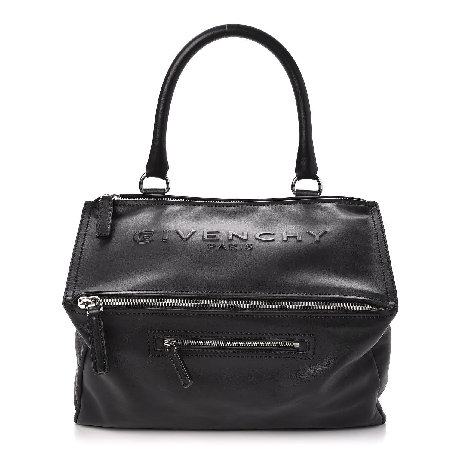 Givenchy Calfskin Logo Embossed Medium Pandora Black 1 of 8