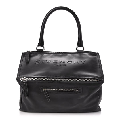 Givenchy Calfskin Logo Embossed Medium Pandora Black 1 of 8