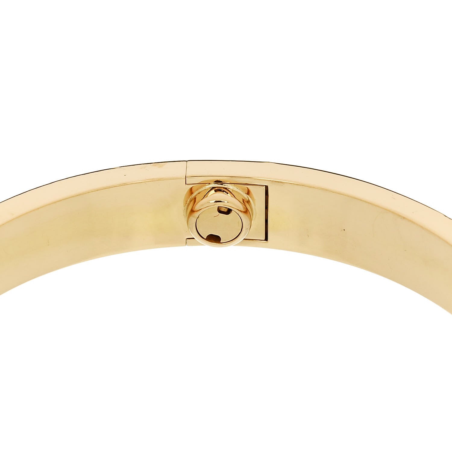 Cartier 18K Yellow Gold 4 Diamond LOVE Bracelet 16 8 of 9