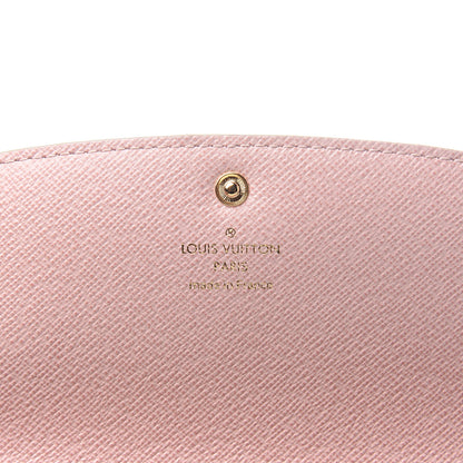 Louis Vuitton Damier Azur Emilie Wallet Rose Ballerine 5 of 6