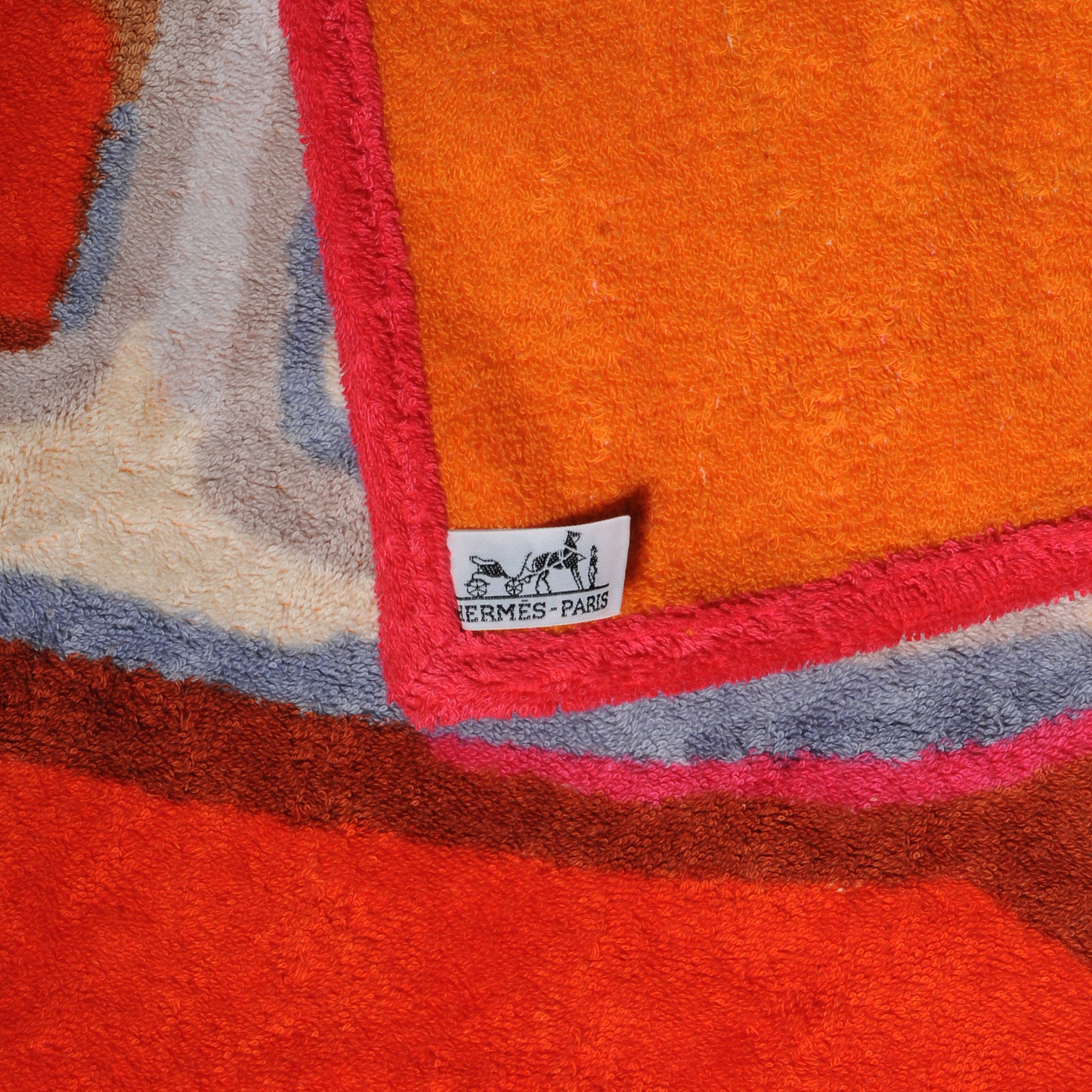 Terry Cotton Chaine D'Ancre Printed Beach Towel