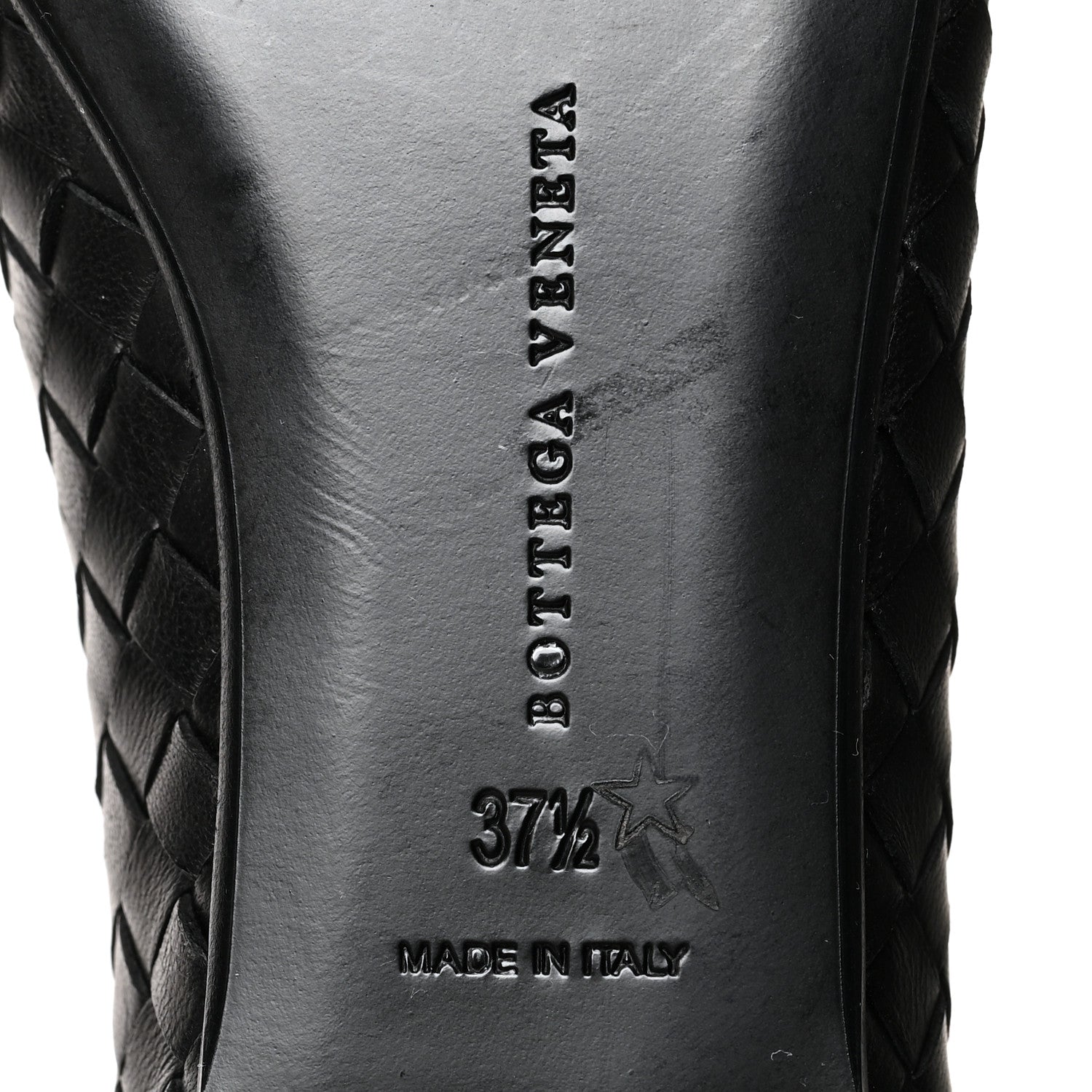 Bottega Veneta Nappa Intrecciato Flats 37.5 Black 6 of 7