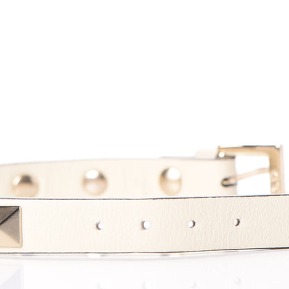 Valentino Garavani Vitello Rockstud Bracelet Ivory 5 of 6