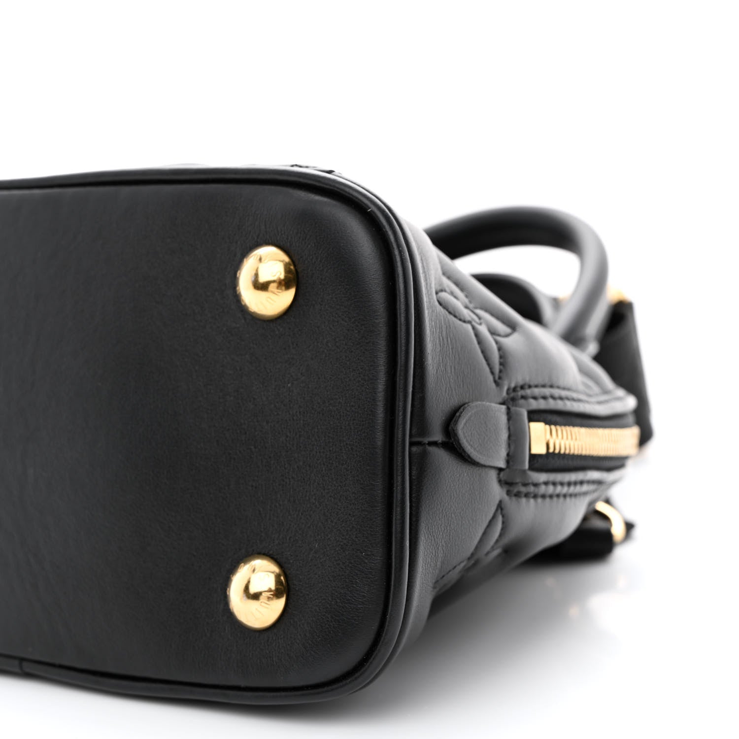 Louis Vuitton Calfskin Bubblegram Alma BB Black 9 of 10