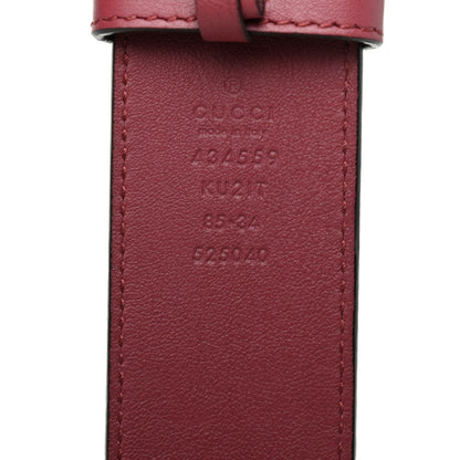 Gucci GG Plus Monogram Blooms Plaque Belt 85 34 Beige Multicolor Dry Rose 3 of 3