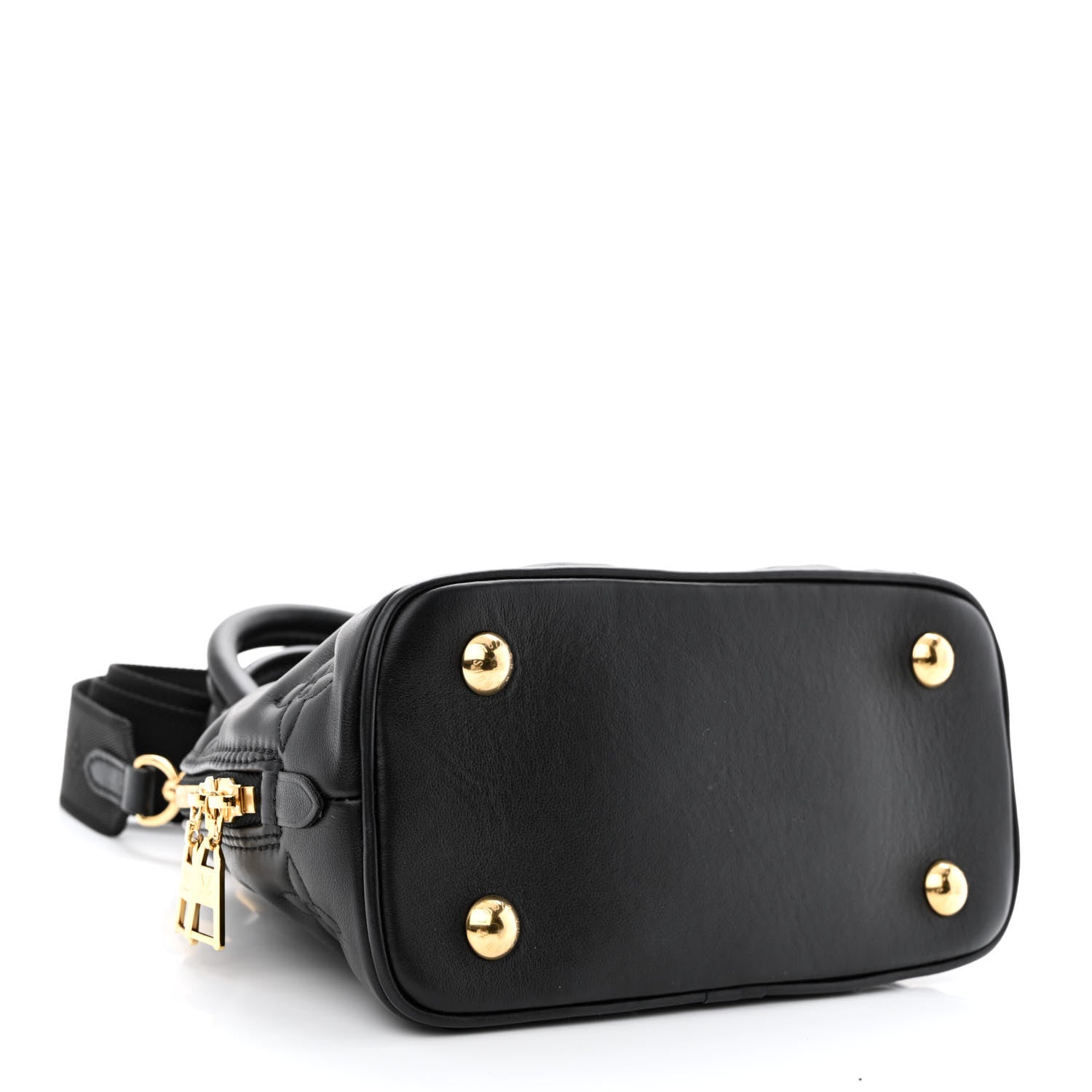 Louis Vuitton Calfskin Bubblegram Alma BB Black 4 of 10