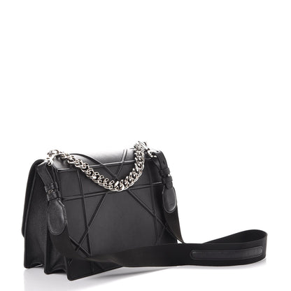 Christian Dior Grained Calfskin Diorama Satchel Black 3 of 7