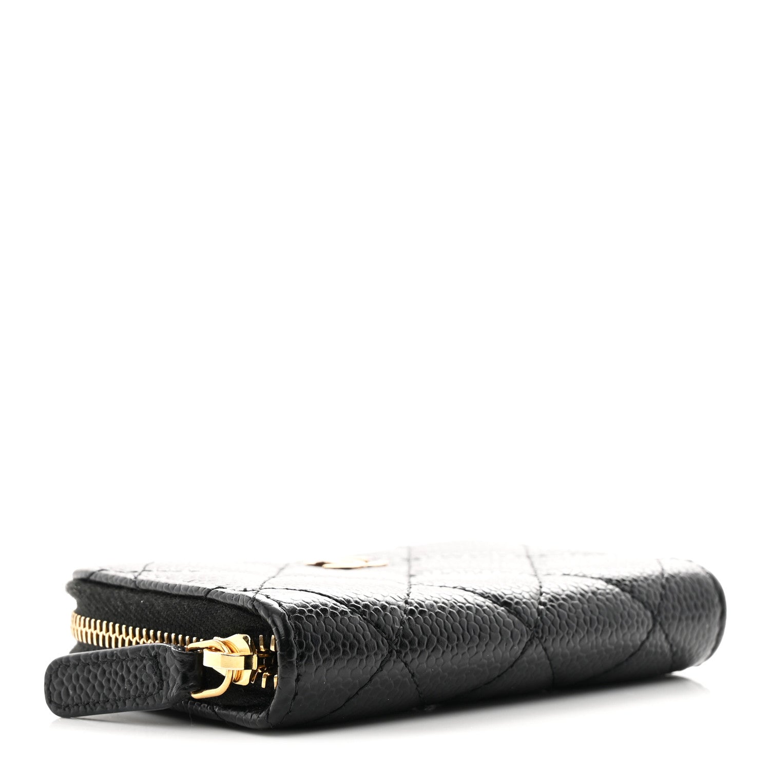 Chanel Caviar Quilted Zip Coin Purse Black 4 of 7