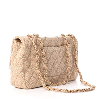 Chanel Tweed Raffia Coco Country Jumbo Flap 4 of 11