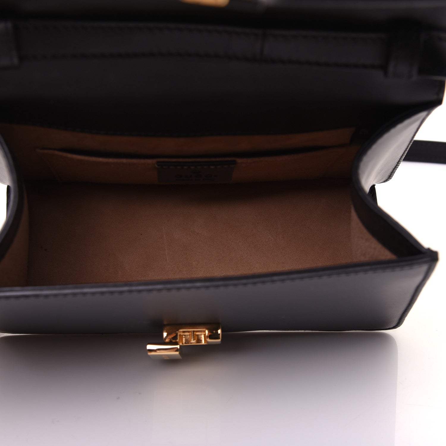 Gucci Calfskin Mini Sylvie Top Handle Bag Black 5 of 18