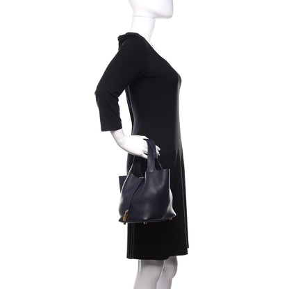 Hermes Taurillon Clemence Picotin Lock 18 PM Bleu Nuit 2 of 10