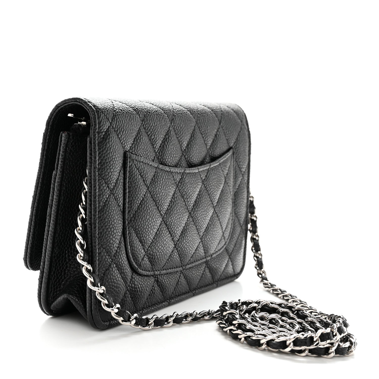 Chanel Caviar Quilted Wallet on Chain WOC Black 3 of 13
