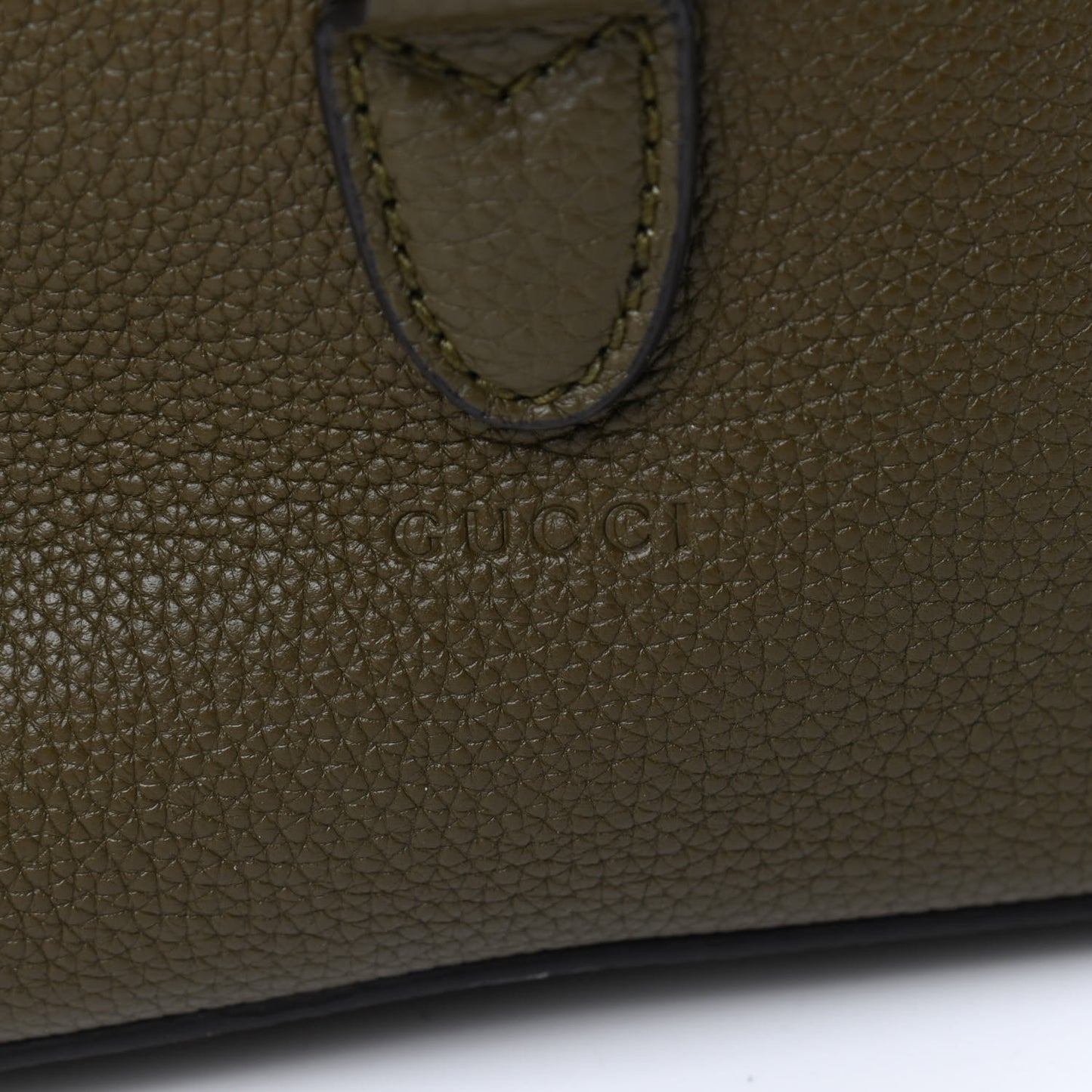 Soft Grained Calfskin Small Jackie Bucket Bag Green