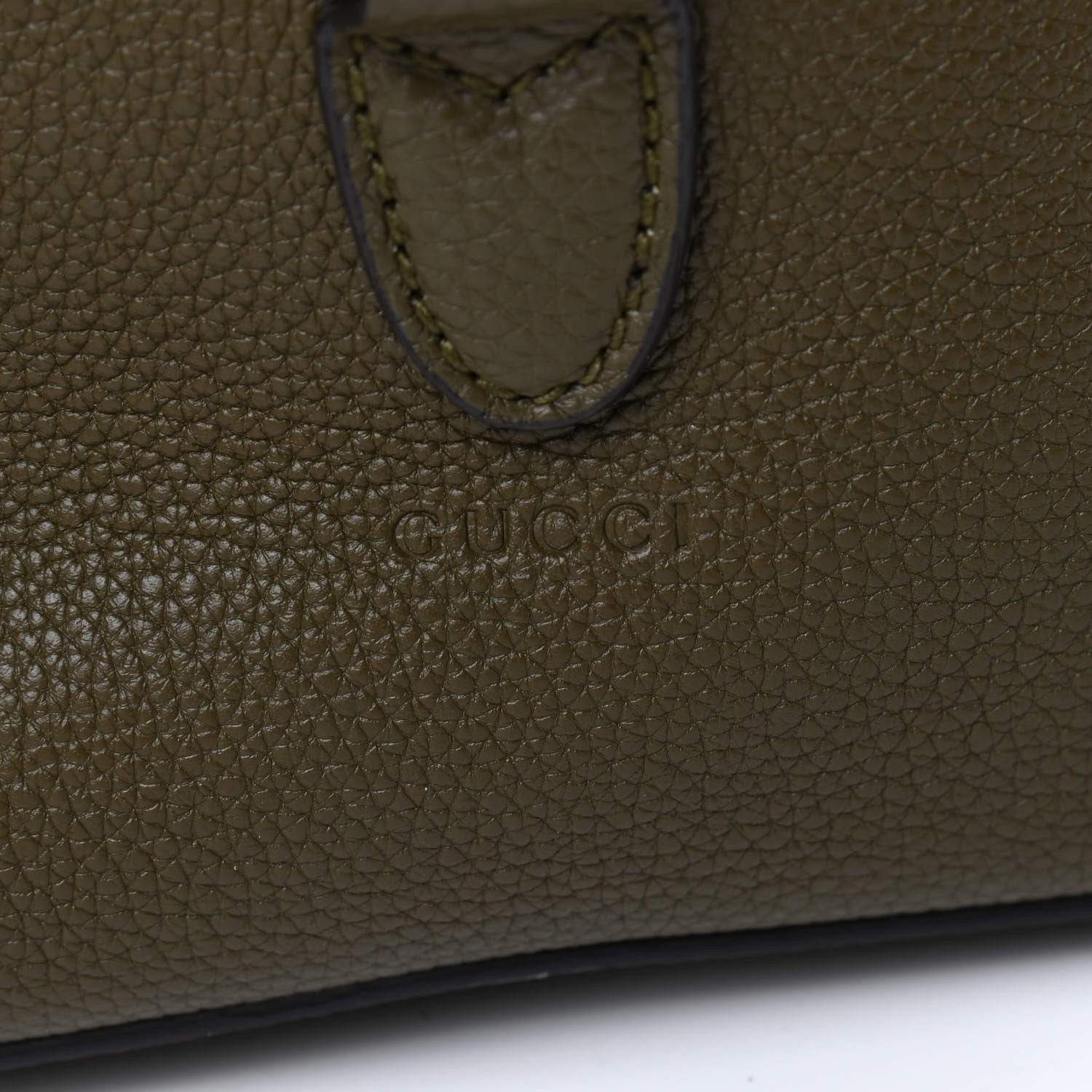 Gucci Soft Grained Calfskin Small Jackie Bucket Bag Green 9 of 10