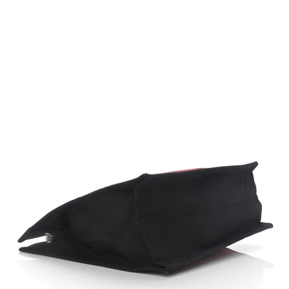 Saint Laurent Wool Tartan Rive Gauche Noe Tote Red Black 4 of 9