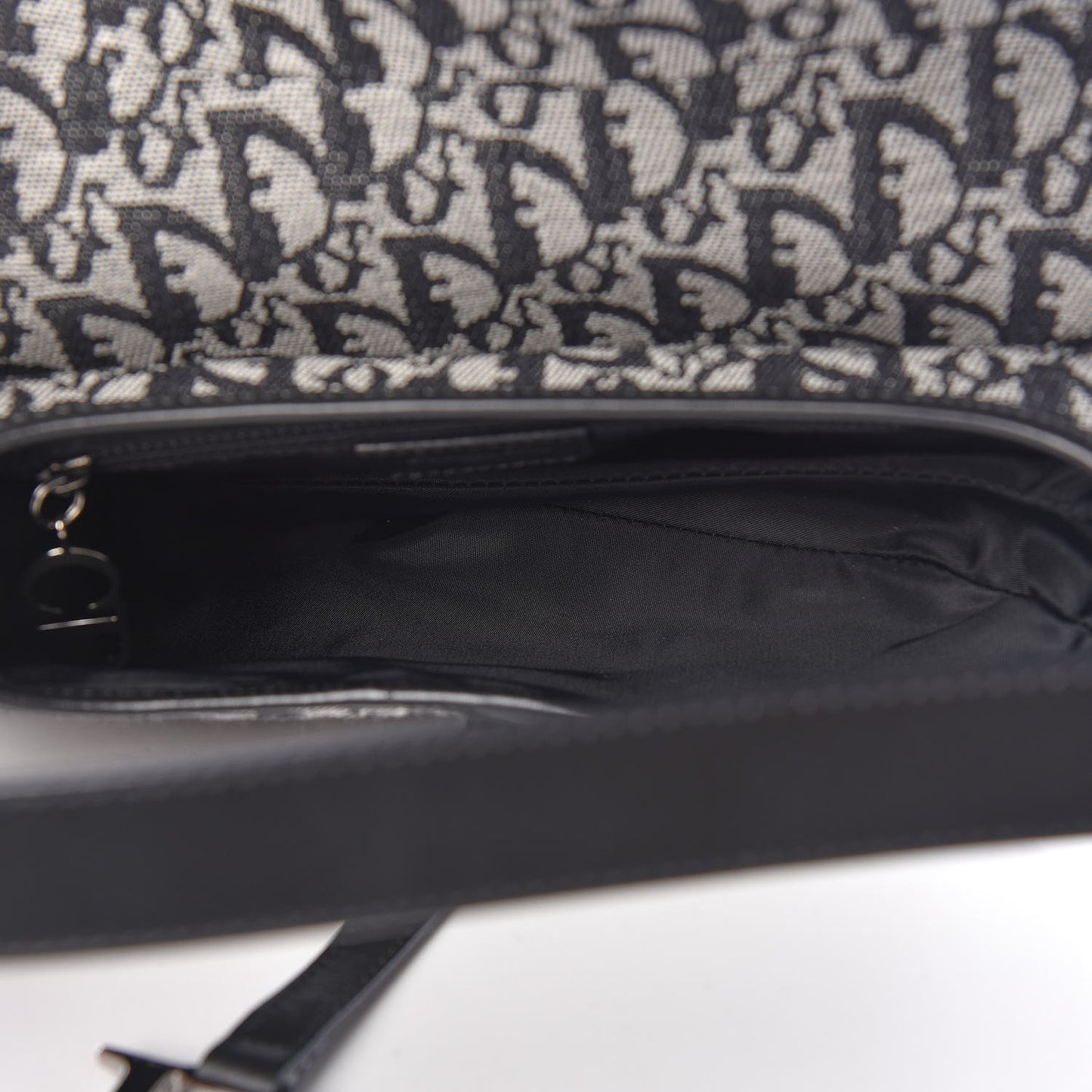 Monogram Saddle Bag Black